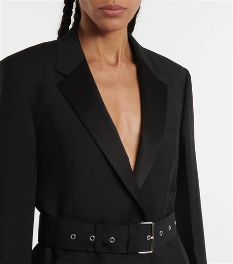 prada belted blazer